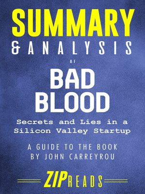 cover image of Summary & Analysis of Bad Blood